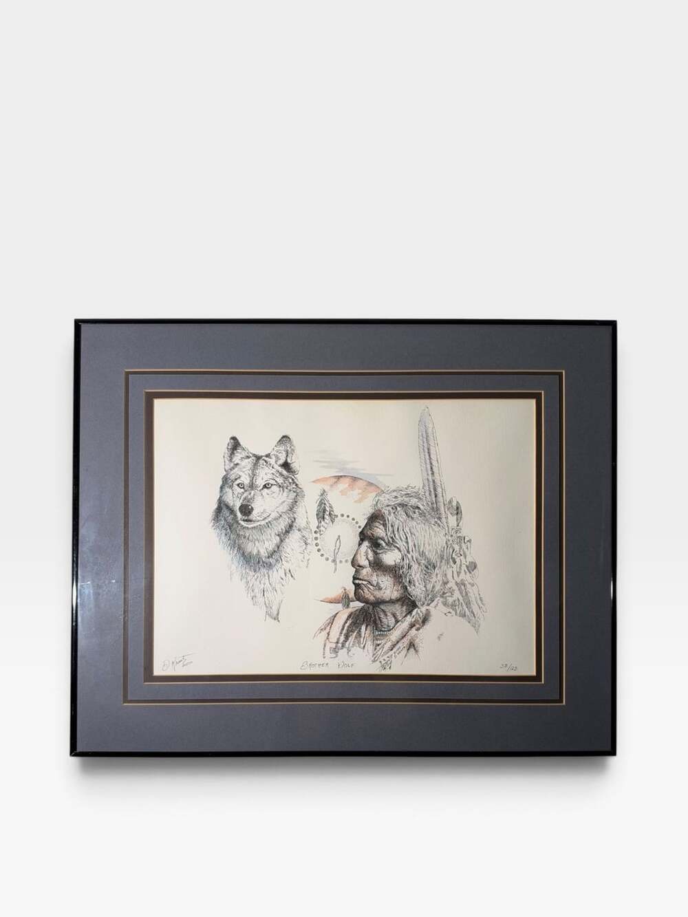 D. Kraatz Brother Wolf Print Signed 38/125